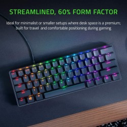 Teclado Razer Huntsman Mini - Linear Optical Switch (RED) - Layout: US