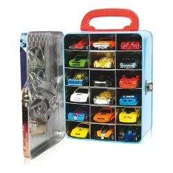 CAJA METALICA PORTAUTOS HOT WHEELS AZAR