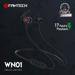 Audífonost Fantech inalámbricos WN01 SPORTS Black Edition