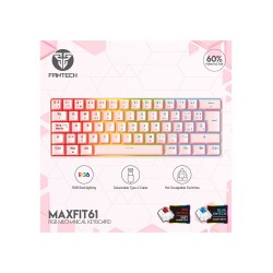 Teclado Fantech MAXFIT61 Mecanico Sakura Switch RED Español