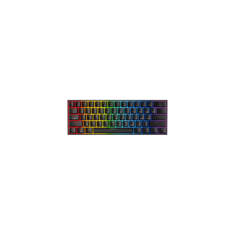 Teclado mecánico Fantech 60% MAXFIT61 MK857 RGB Black