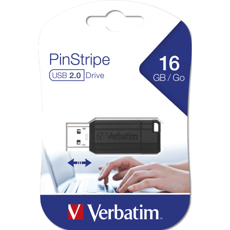 Pendrive Verbatim PinStripe 16GB USB