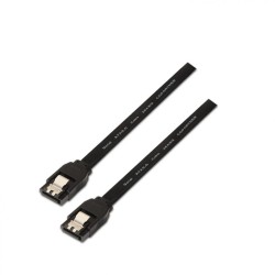 Cable Sata/Sata con cierre de seguridad Negro 50 cm