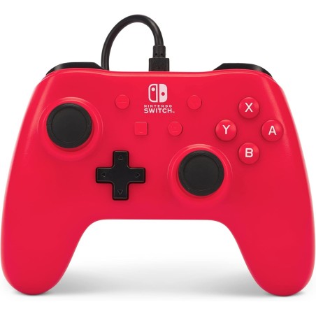 Mando con cable para Nintendo Switch - Raspberry Rojo