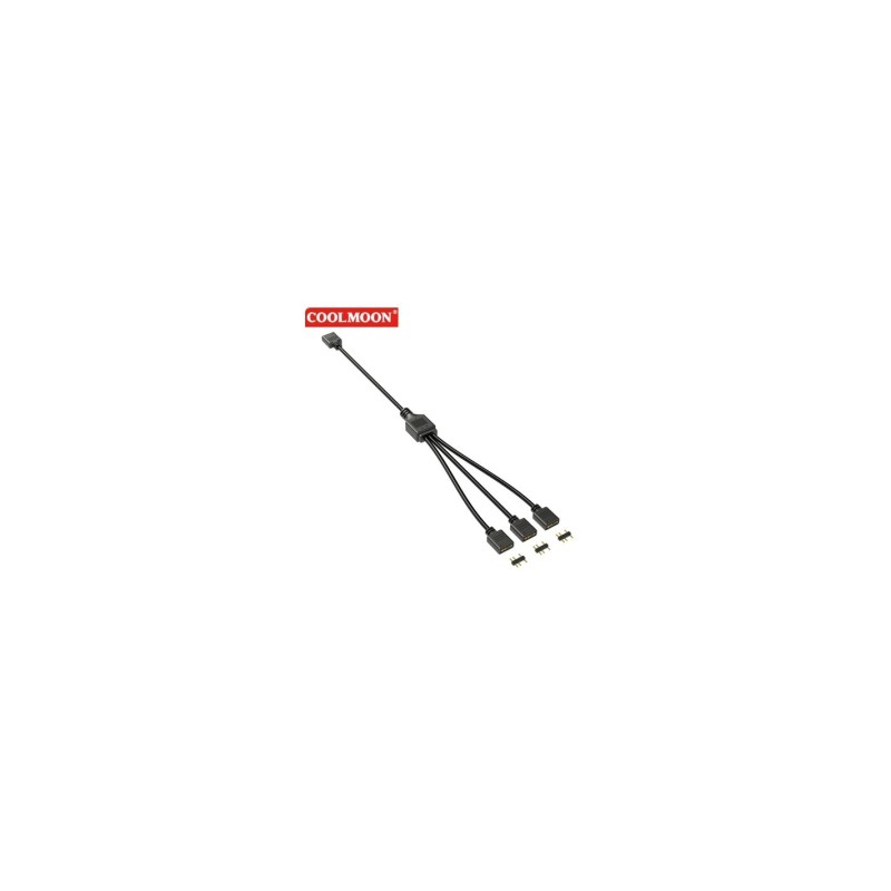 Cable de extensión ARGB Splitter, 5V, 3 pines, 1 a 3