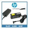 Cargador Notebook Alterntivo  HP 19.5V 3.33A 65W Plug 4.5X3.0mm