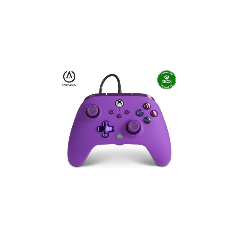 Mando con cable PowerA para Xbox Series X|S - Morado Royal