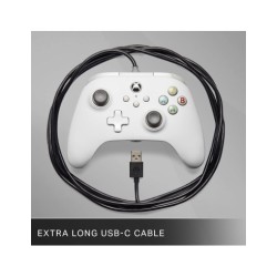 Mando con cable PowerA para Xbox Series X|S - Blanco