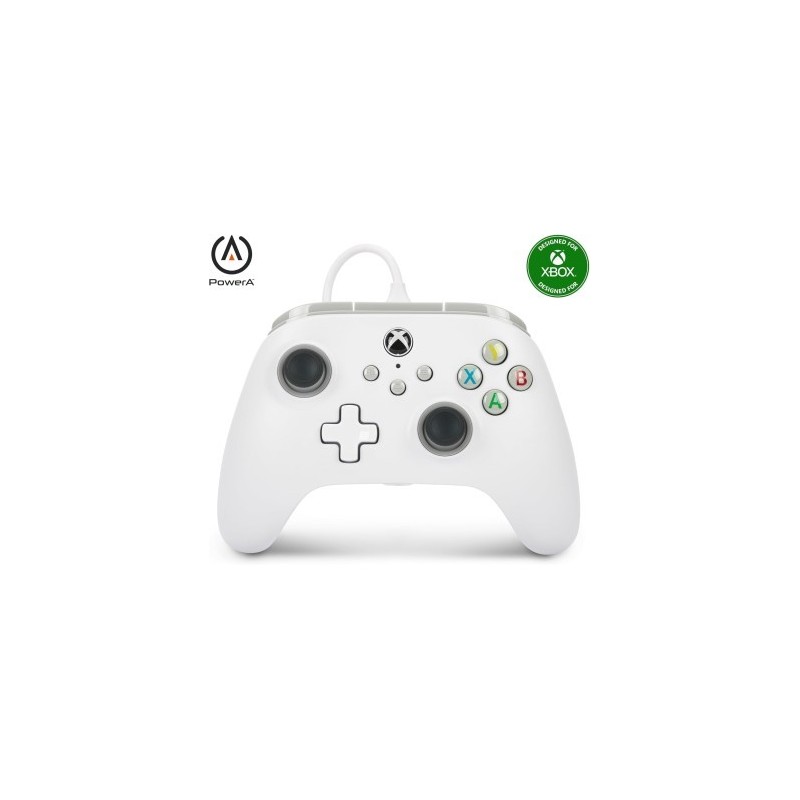 Mando con cable PowerA para Xbox Series X|S - Blanco