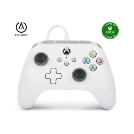 Mando con cable PowerA para Xbox Series X|S - Blanco