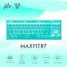 Teclado Mecánico 80% MAXFIT87 Español MK856 Mint Edition - Switch Rojo