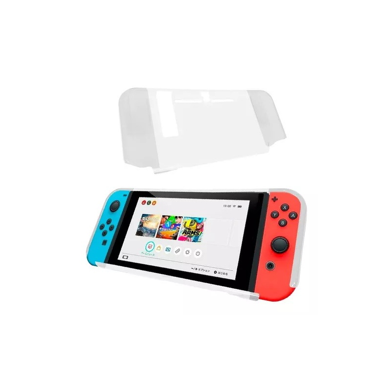 Carcasa De Goma Flexible Protectora Nintendo Switch (Color Azul)