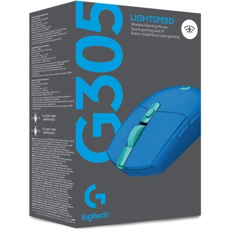 Mouse Logitech G305 Inalambrico, Lightspeed Sensor Hero AZUL