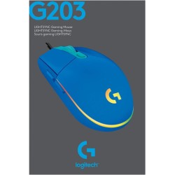 Mouse Gamer Logitech G203 RGB LIGHTSYNC Blue