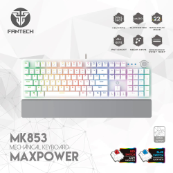 Teclado Mecánico MaxPower MK853 Space Edition - RGB - Switch ROJO -