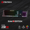 Teclado Fantech Mecánico 100% ATOM104 RGB USA swt azul