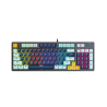 Teclado mecánico ATOM96 MK890V2 Navy RGB switch rojo