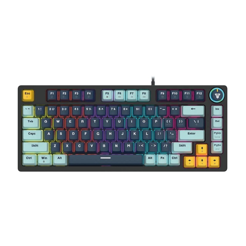 Teclado  Fantech ATOM81 MK875V2 Navy Switch Rosie