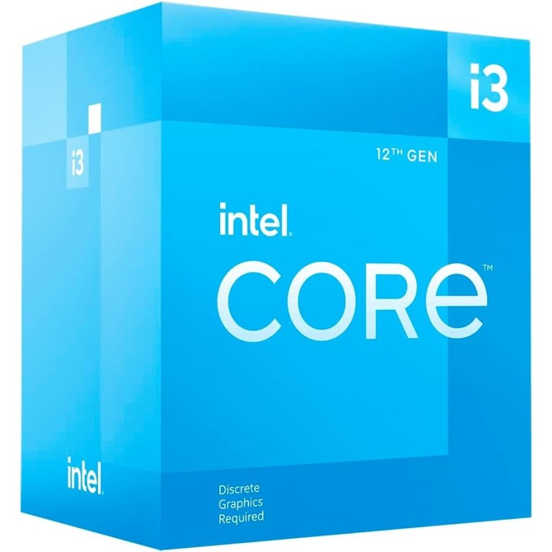 Procesador Intel i3 12100F - 3.3 GHz - 4 núcleos - 8 hilos - 12 MB caché - LGA1700