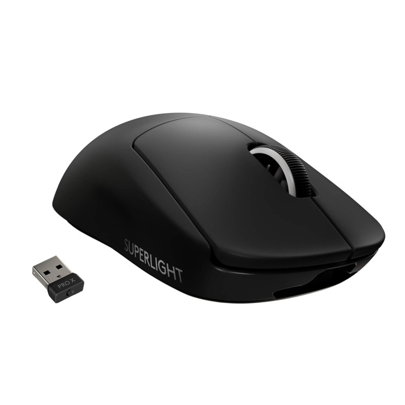 Mouse Logitech G Pro X Superlight Wireless Negro 25,600 DPI, Ultraligero con 63g