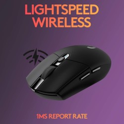 Mouse Logitech G305  Inalámbrico Negro LIGHTSPEED