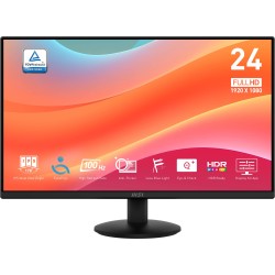 Monitor Plano MSI PRO MP242L 23.8" FHD IPS - 100Hz, 1ms