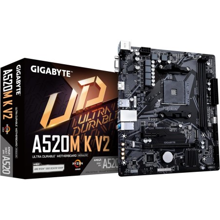 Placa Madre GIGABYTE A520M K V2  v1.1