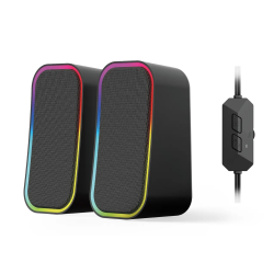 Parlantes Fantech GROOVE RGB GS304 Black Wireless Bluetooth