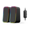 Parlantes Fantech GROOVE RGB GS304 Black Wireless Bluetooth