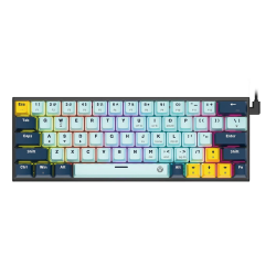Teclado Mecánico Fantech MK874V2 ATOM63 MIZU EDITION SkyBlue Blue Switch