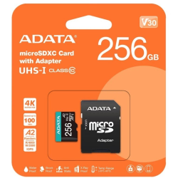 Tarjeta Adata MicroSD  256GB + Adaptador