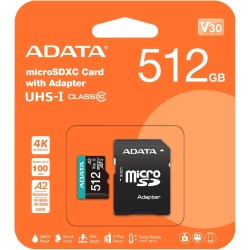 Tarjeta Adata MicroSD  512GB + Adaptador