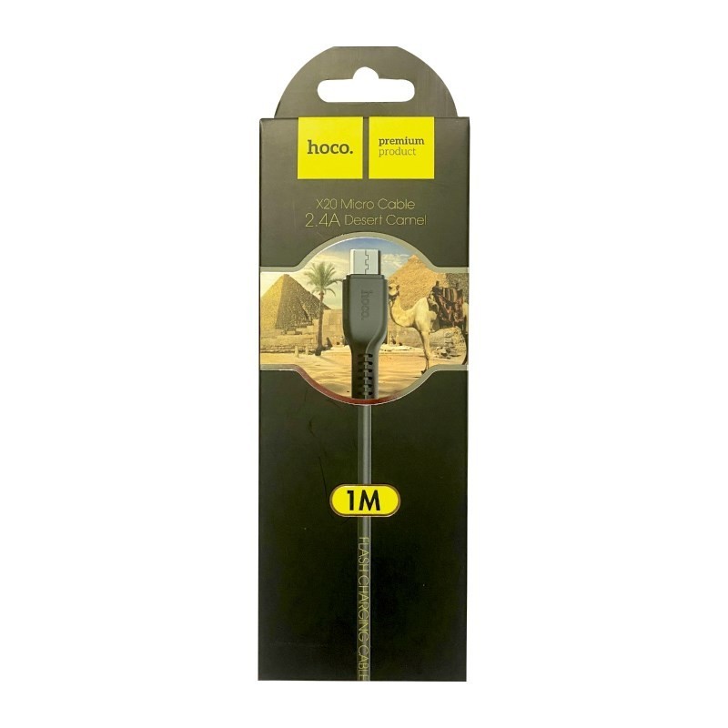 Cable USB Hoco X20, USB tipo-A, micro USB tipo-B, 1 Mts