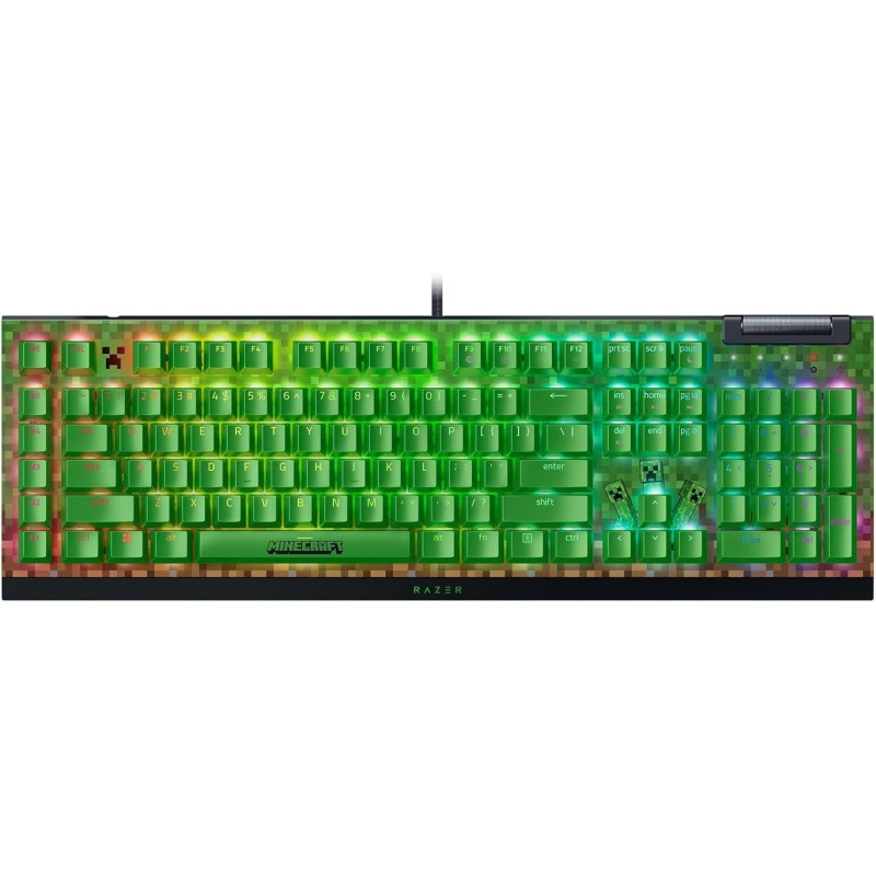 Teclado Razer BlackWidow V4 X Minecraft Edition