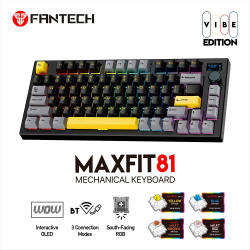 Teclado Mecánico MAXFIT81 RGB Wireless VIBE MK910 Vibrant Utility  inalámbrico 80%
