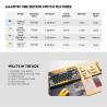 Teclado Mecánico MAXFIT81 RGB Wireless VIBE MK910 Vibrant Utility  inalámbrico 80%