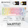 MAXFIT67 RGB USA Wireless MK858 Space Edition Teclado mecánico inalámbrico 60%