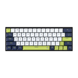 Teclado mecánico factor 60% ATOM63 RGB MORI White MK874V2 SWT ROJO