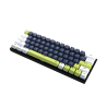 Teclado mecánico factor 60% ATOM63 RGB MORI Blue MK874V2 SWT ROJO