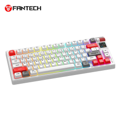 Teclado mecánico inalámbrico  ATOM PRO79 MK917 SWT ROJO