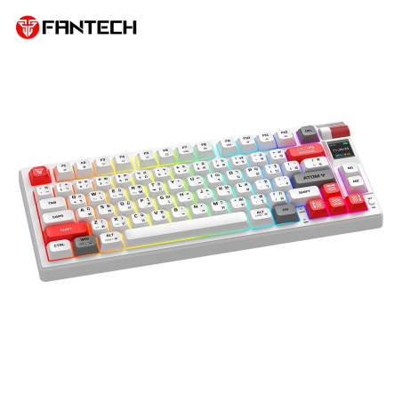 Teclado mecánico inalámbrico  ATOM PRO79 MK917 SWT ROJO