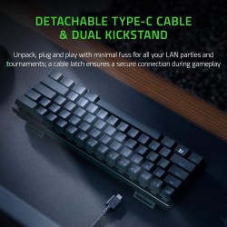 Teclado Huntsman Mini Black Purple Switch Español
