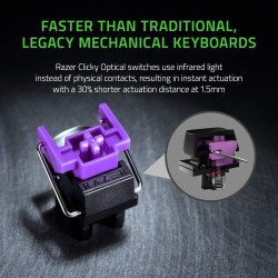 Teclado Huntsman Mini Black Purple Switch Español