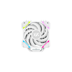 Disipador para CPU XYZ THERMAX 6, 1x Ventilador Vortex 120mm, 6 Heatpipes, A-RGB, Blanco