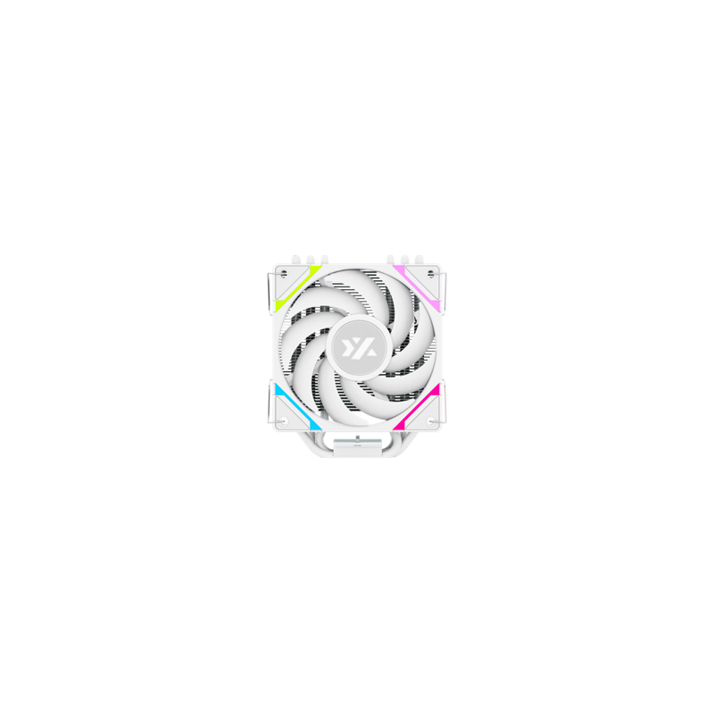 Disipador para CPU XYZ THERMAX 6, 1x Ventilador Vortex 120mm, 6 Heatpipes, A-RGB, Blanco