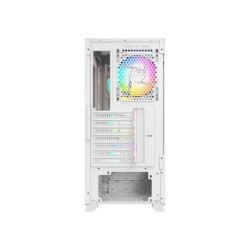Gabinete Gamer XYZ AIRONE 300-X MESH, ATX, Panel Malla, 6 Ventiladores ARGB, Blanco