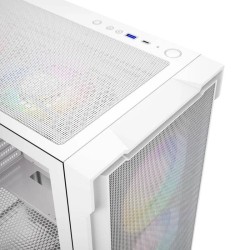Gabinete Gamer XYZ AIRONE 300-X MESH, ATX, Panel Malla, 6 Ventiladores ARGB, Blanco