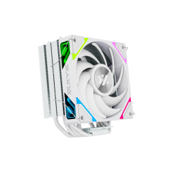 Disipador para CPU XYZ THERMAX 6, 1x Ventilador Vortex 120mm, 6 Heatpipes, A-RGB, Blanco