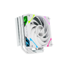 Disipador para CPU XYZ THERMAX 6, 1x Ventilador Vortex 120mm, 6 Heatpipes, A-RGB, Blanco