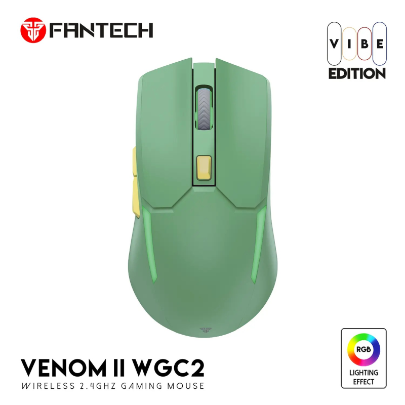 VENOM II WGC2 Wireless Green Mouse Inalámbrico VENOM II WGC2 Wireless Green Mouse Inalámbrico